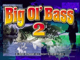 Big Ol' Bass 2 title screen for Playstation